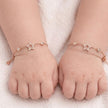 Celestial Star Drop Design 925 Sterling Silver Rose Gold Kid's Bracelet