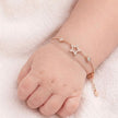 Celestial Star Drop Design 925 Sterling Silver Rose Gold Kid's Bracelet