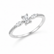 Emerald Cut Marquise CZ 925 Sterling Silver Ring for Women