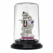 Radha Krishna devotional murti elegant glass dome home decor