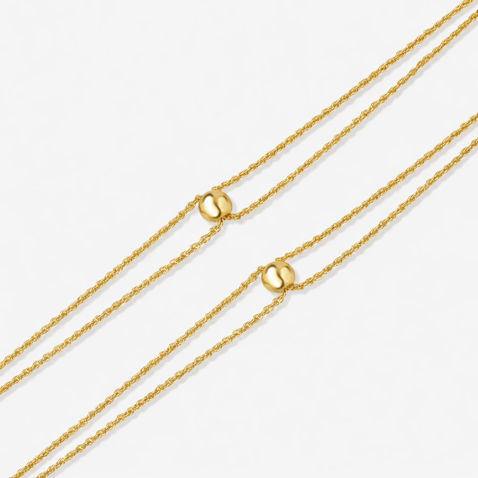 Rose Spark Diamond Touch 925 Sterling Silver Rose Gold Anklet for Women