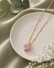 Blush Heart Design 925 Sterling Silver Rose Gold Pendant Chain for Women