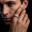 Dazzling Elegance Design 925 Sterling Silver Couple Band for Men