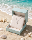 Elegant Solitaire Pendant Necklace in 925 Sterling Silver