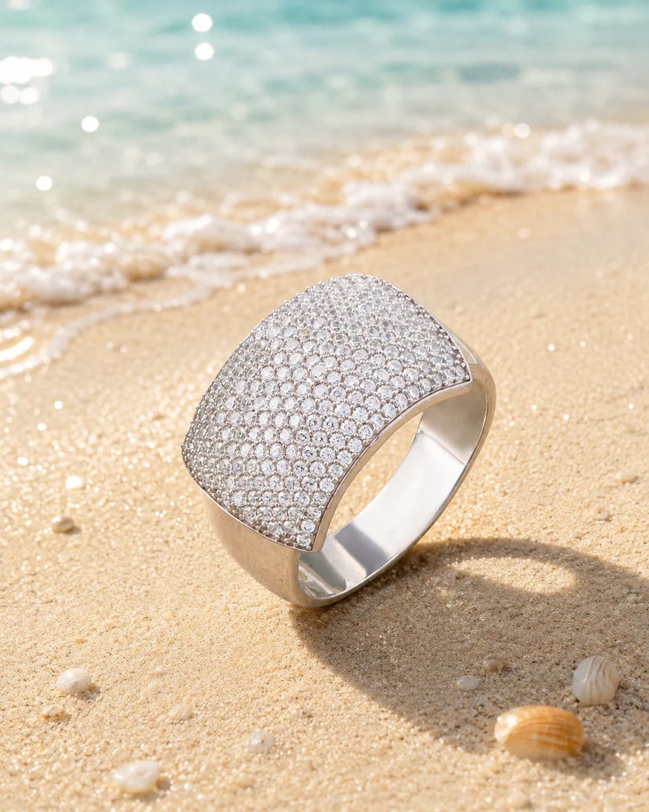 Luxury 925 Silver Diamond Ring for Men