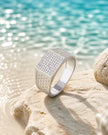 Bold Luxe Diamond CZ 925 Sterling Silver Ring for Men 