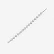 Halo Diamond Adjustable Silver Bracelet for Women