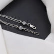 Round Diamond Adjustable Silver Bracelet for Women