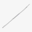 Round Diamond Adjustable Silver Bracelet for Women