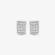 Square 925 silver stud earrings