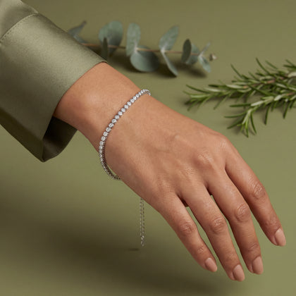 Classic Tennis Diamond Adjustable Bracelet for Women