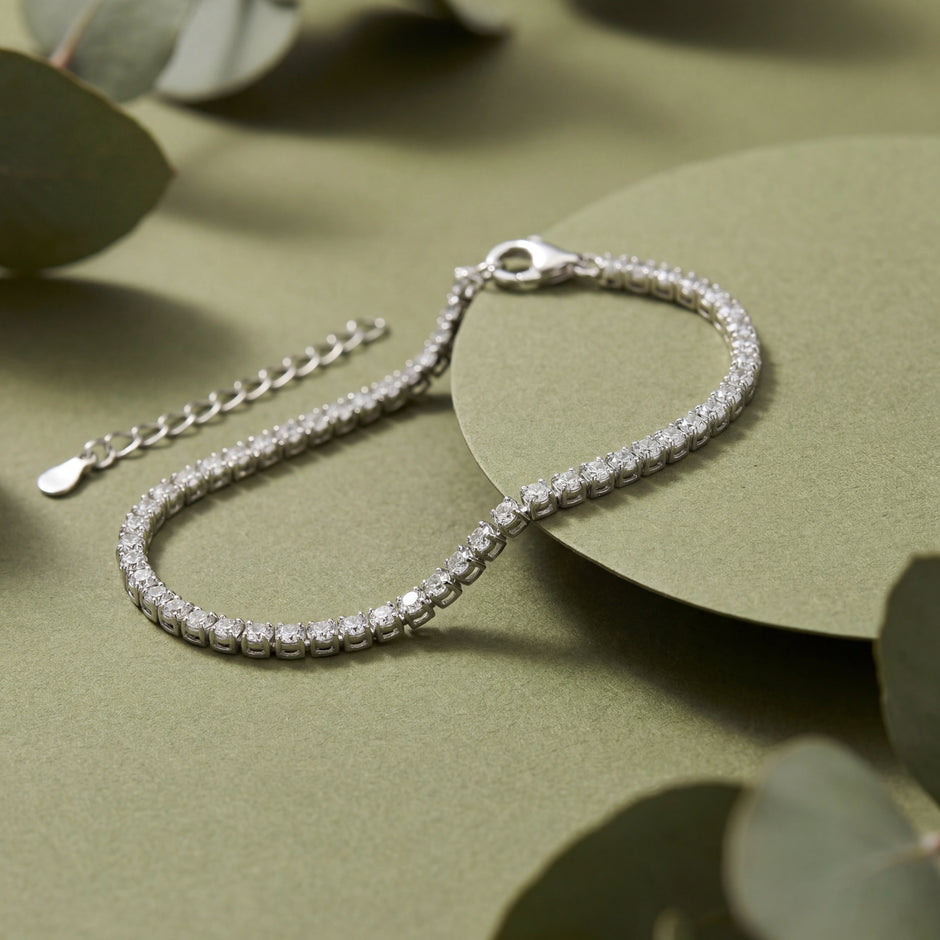 Classic Tennis Diamond Adjustable Bracelet for Women