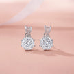 Classic White Diamond Drop Earrings