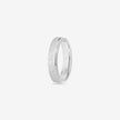 Classic Minimal Diamond Cut 925 Sterling Silver Couple Band for Women