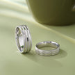 Luxury 925 Sterling Silver Men’s Ring with Modern Textured Design 