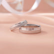 Men’s Sterling Silver Ring with Black Line Detail
