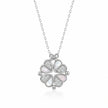 Clover Diamond 925 Sterling Silver Pendant Chain for Women