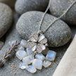 Clover Diamond 925 Sterling Silver Pendant Chain for Women