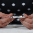 Modern Diamond Cuff Silver Bracelet for Women