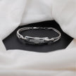 Modern Diamond Cuff Silver Bracelet for Women