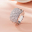 Luxury Diamond Dome Ring for Men in Sterling 925 Silver