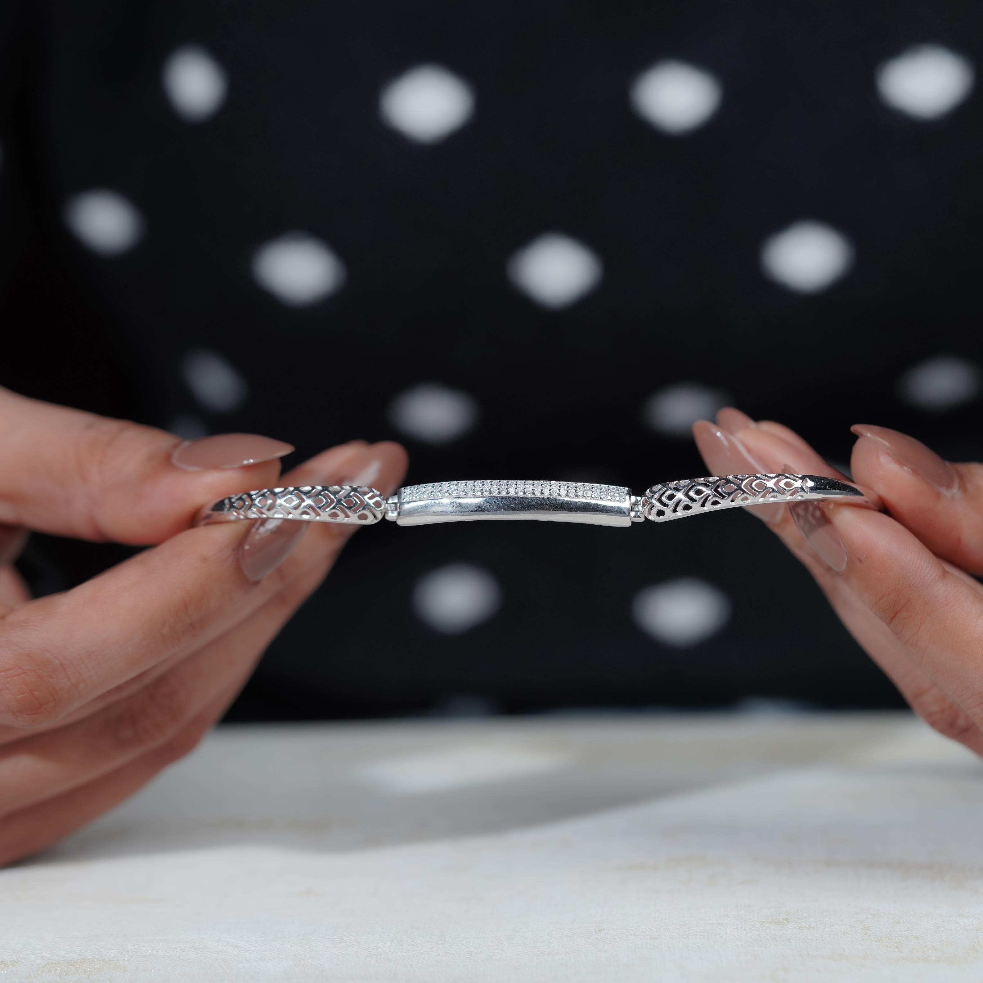 Minimal Shine 925 Sterling Silver Bracelet for Women