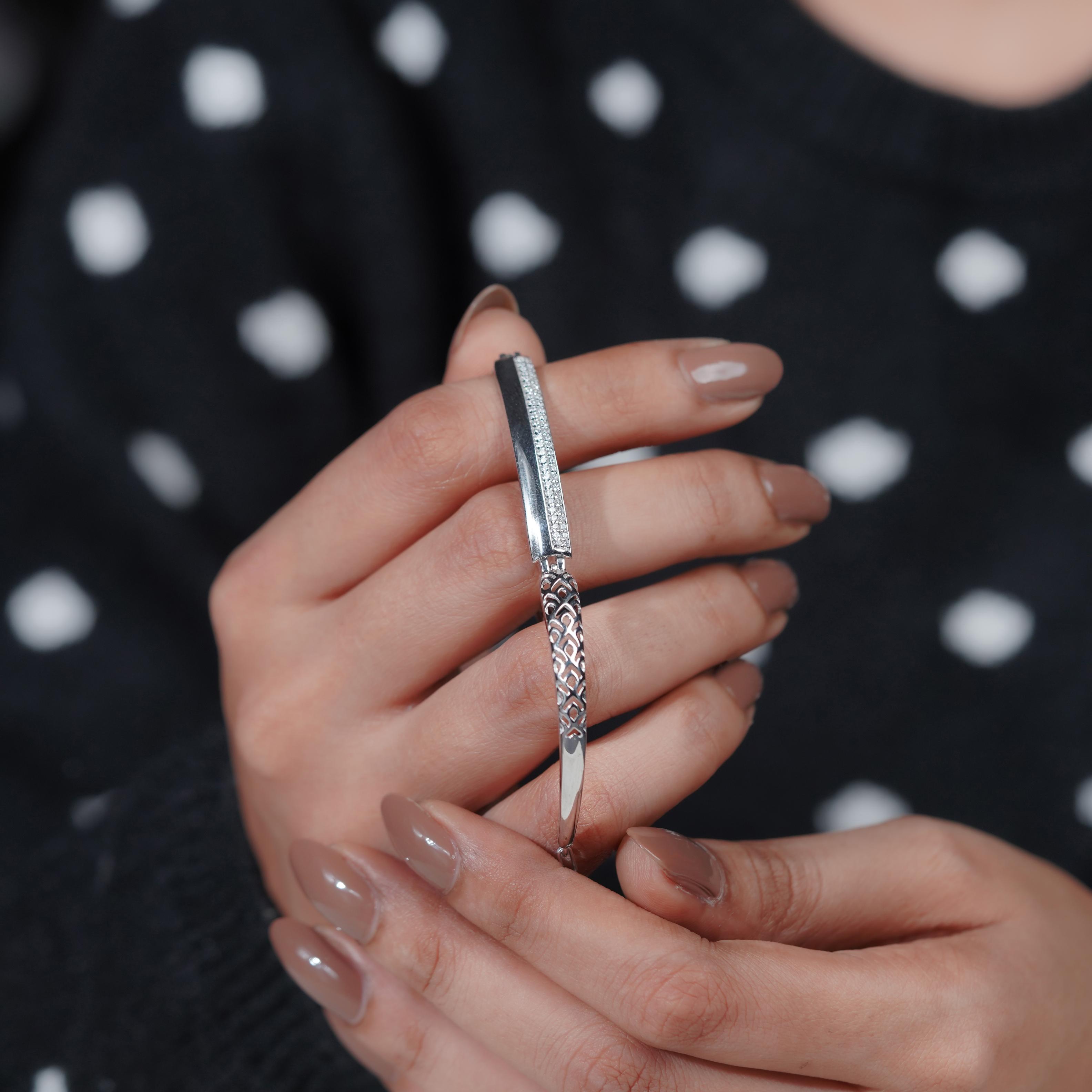 Minimal Shine 925 Sterling Silver Bracelet for Women