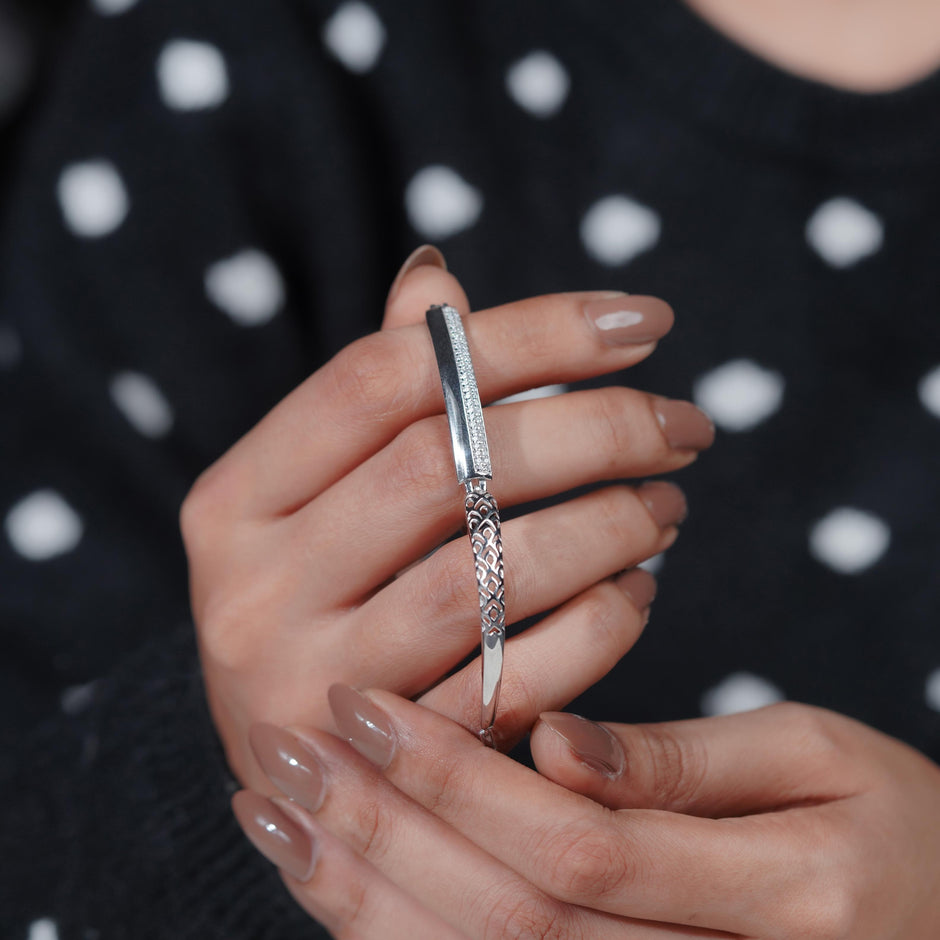 Minimal Shine 925 Sterling Silver Bracelet for Women