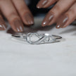 Infinity Twist Design CZ 925 Sterling Silver Bracelet for Women