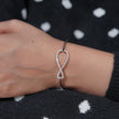 Infinity Design CZ 925 Sterling Silver Bracelet for Women