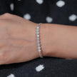 Classic Floral CZ 925 Sterling Silver Bracelet for Women