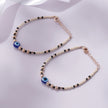 Evil Eye Harmony Beaded 925 Sterling Silver Rose Gold Kid's Bracelet