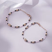 Blush Beaded 925 Sterling Silver Rose Gold Kid's Bracelet