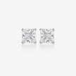 Princess Cut Diamond-Style 925 Sterling Silver Stud Earrings for Women