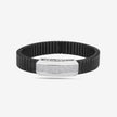 Black Bar CZ 925 Sterling Silver Rolex Bracelet for Men