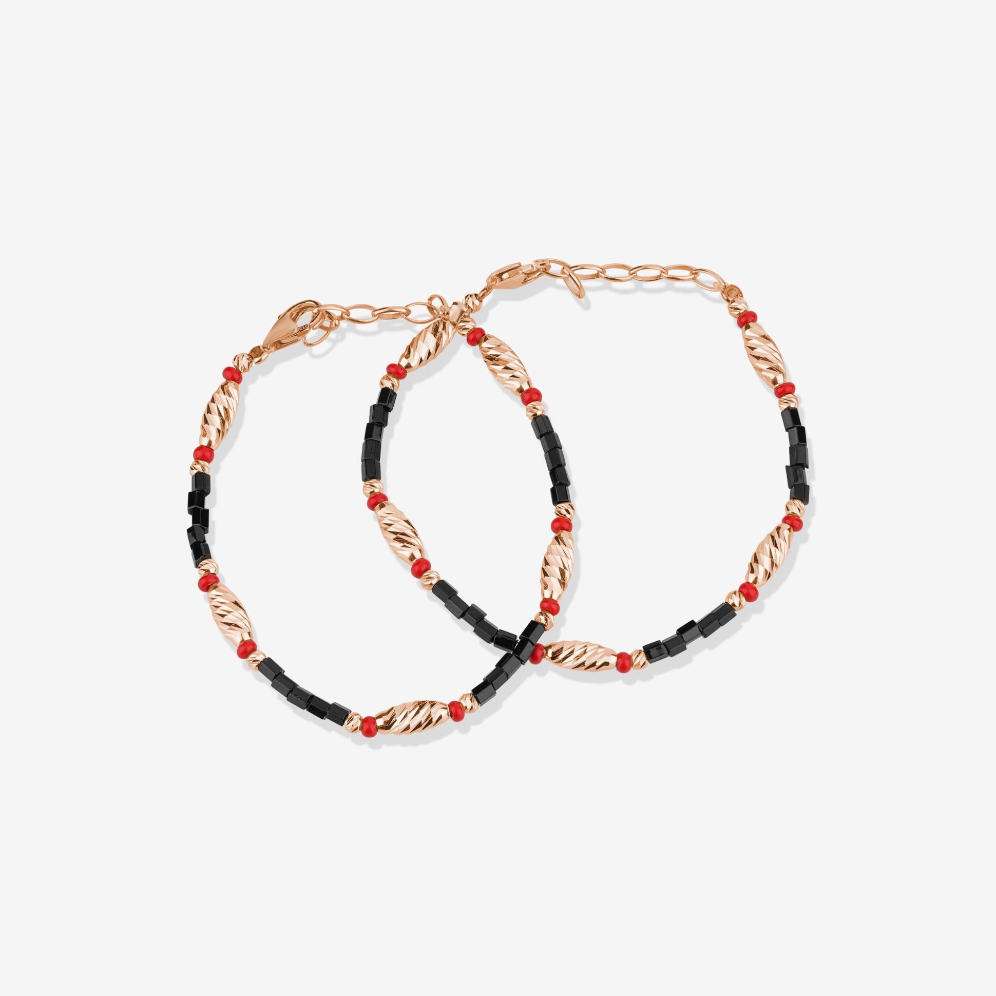 Bold Harmony 925 Sterling Silver Rose Gold Kid's Bracelet