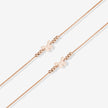 Butterfly Design Lucky Petal 925 Sterling Silver Rose Gold Anklet for Women