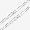 PureLine Diamond Cut 925 Sterling Silver Anklet for Women