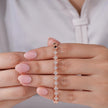 Butterfly Link Diamond Adjustable Rose Gold Bracelet for Women