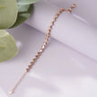 Butterfly Link Diamond Adjustable Rose Gold Bracelet for Women