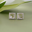Diamond Glow Square CZ Stud Earrings