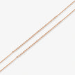Diamond Glow Triple-Layer 925 Sterling Silver Rose Gold Anklet for Women
