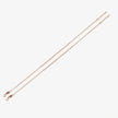 Diamond Glow Triple-Layer 925 Sterling Silver Rose Gold Anklet for Women
