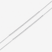 Minimal Twisted Chain Silver Anklets for Women