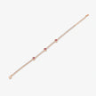 Pink Stone Tennis Diamond Adjustable Bracelet for Women