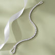 Baguette Tennis Diamond Silver Bracelet for Women
