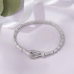 Baguette Tennis Diamond Silver Bracelet for Women