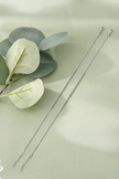Minimal Twisted Chain Silver Anklets for Women