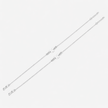 Minimal Butterfly Charm Silver Anklets for Women
