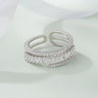 Elegant Diamond Adjustable Ring
